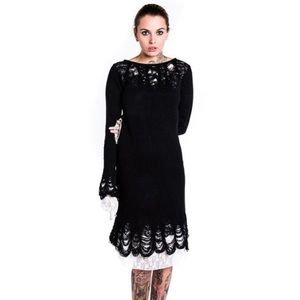 Killstar Lestat knit sweater dress- M